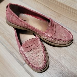 Bed Stu for Anthropologie Pink Gold Aunt Ruth Loafers